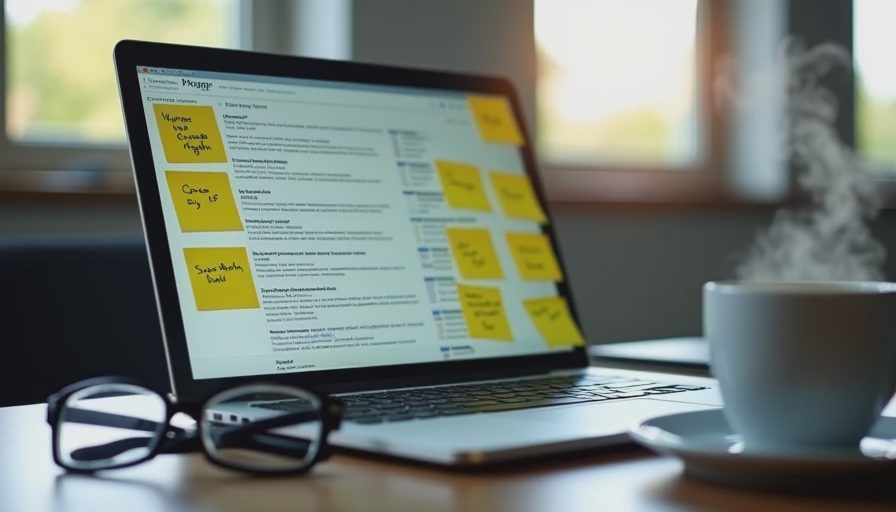 A close-up documentary photo of a laptop screen displaying a long, complex email thread with multiple messages.